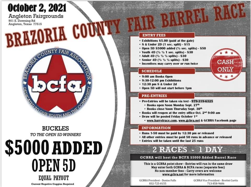 Brazoria County Fair Barrel Race