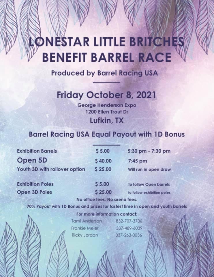 Lonestar Little Britches Benefit Barrel Race