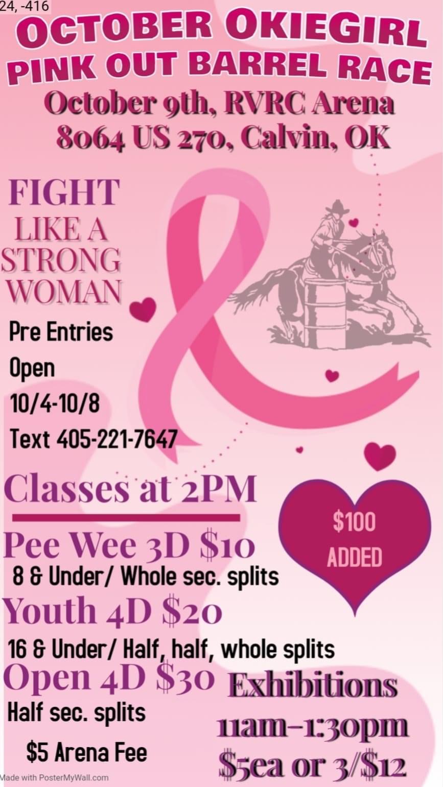 Pink Out Barrel Race