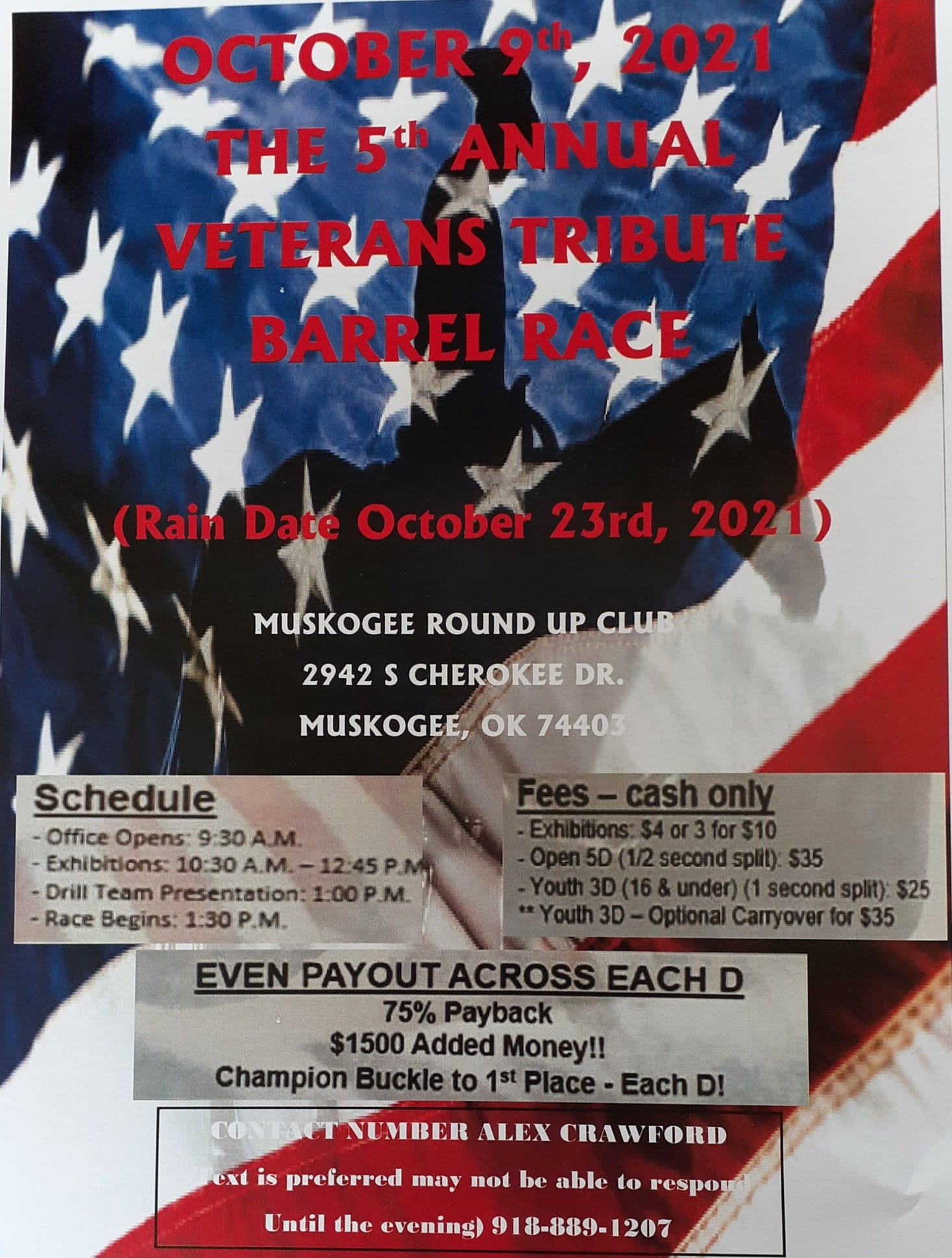 5th Annual Veterans Tribute Barrel Race