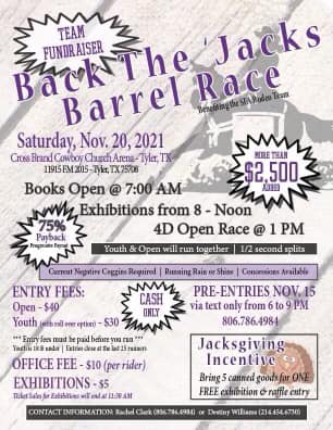 Back The Jacks Barrel Race