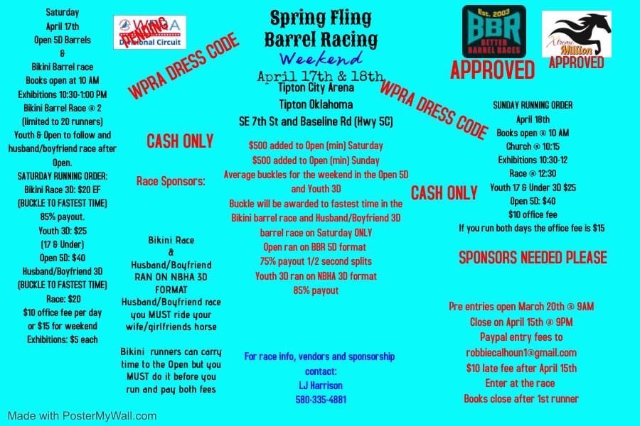 Spring Fling Barrel Racing Weekend