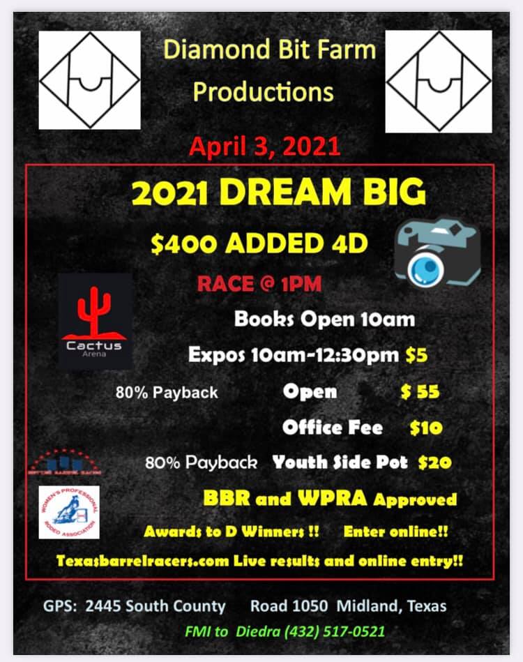 2021 Dream Big $400 Added 4D
