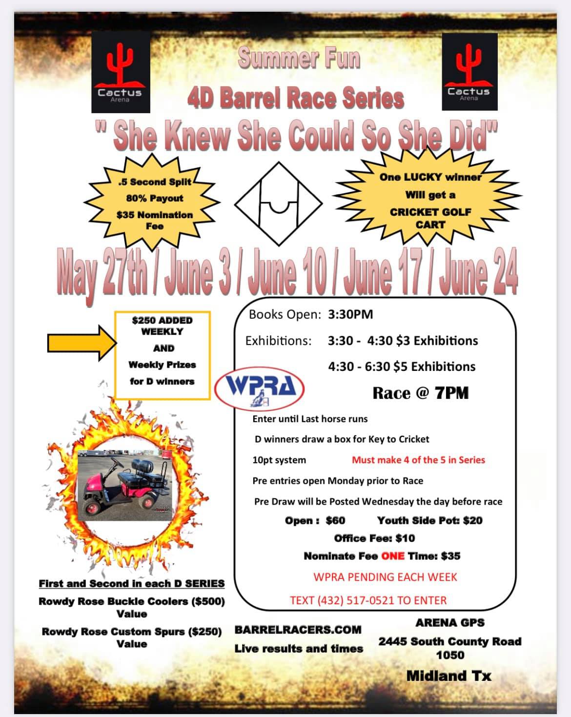Summer Fun 4D Barrel Race Series