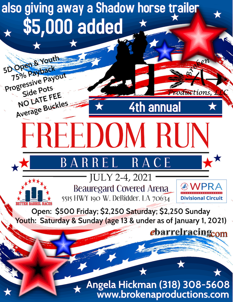 4th Annual Freedom Run Barrel Race