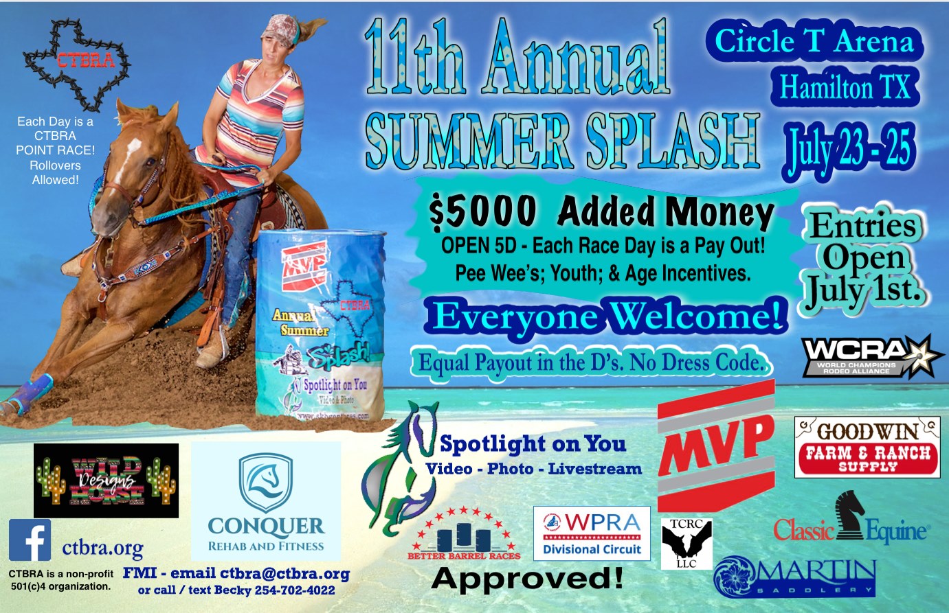 11th Annual Summer Splash - CTBRA