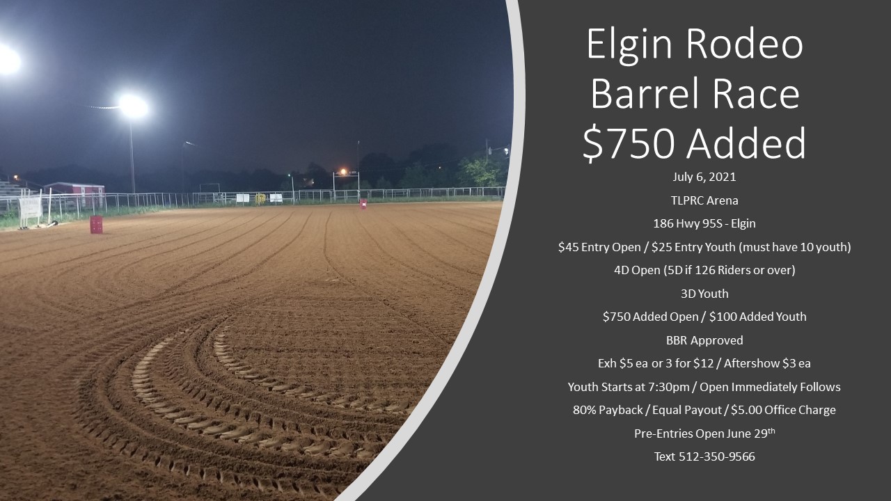 Elgin Rodeo Barrel Race