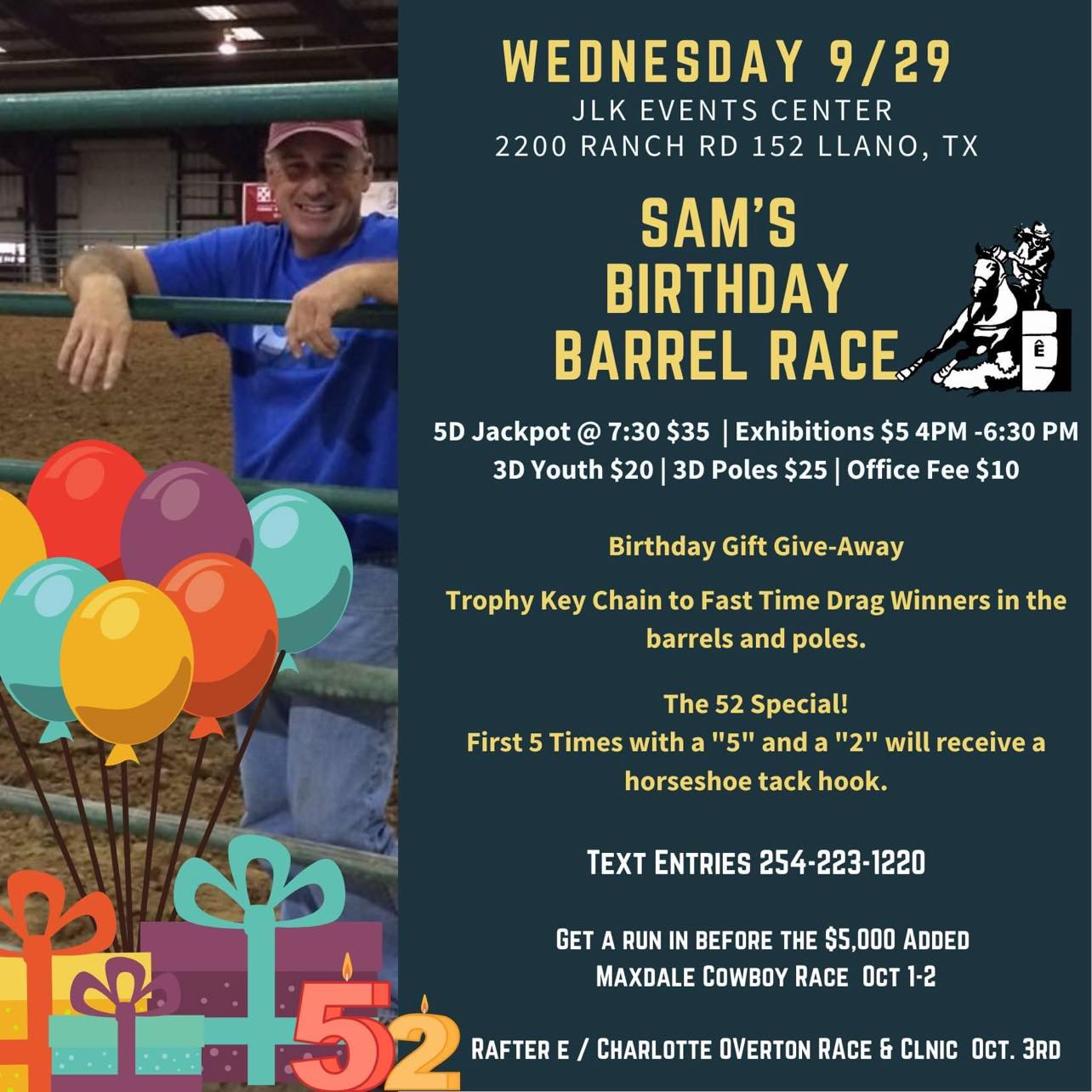Sams Birthday Barrel Race