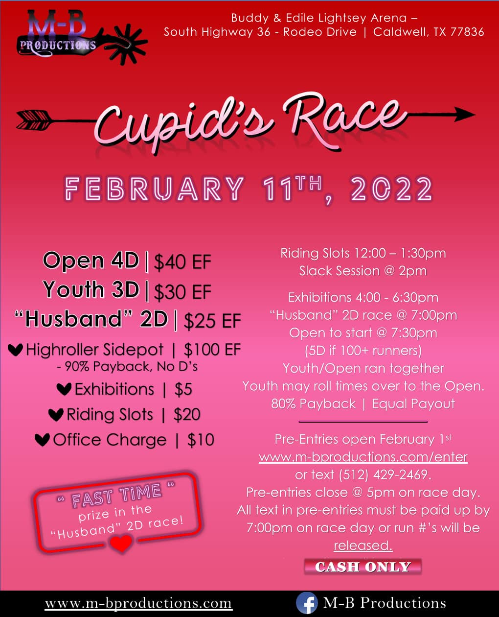 Cupids Race Open 4D