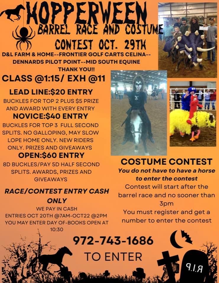 Hopperween Barrel Race & Costume Contest