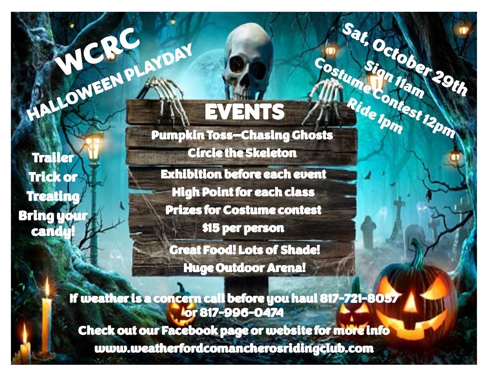 WCRC Halloween Playday