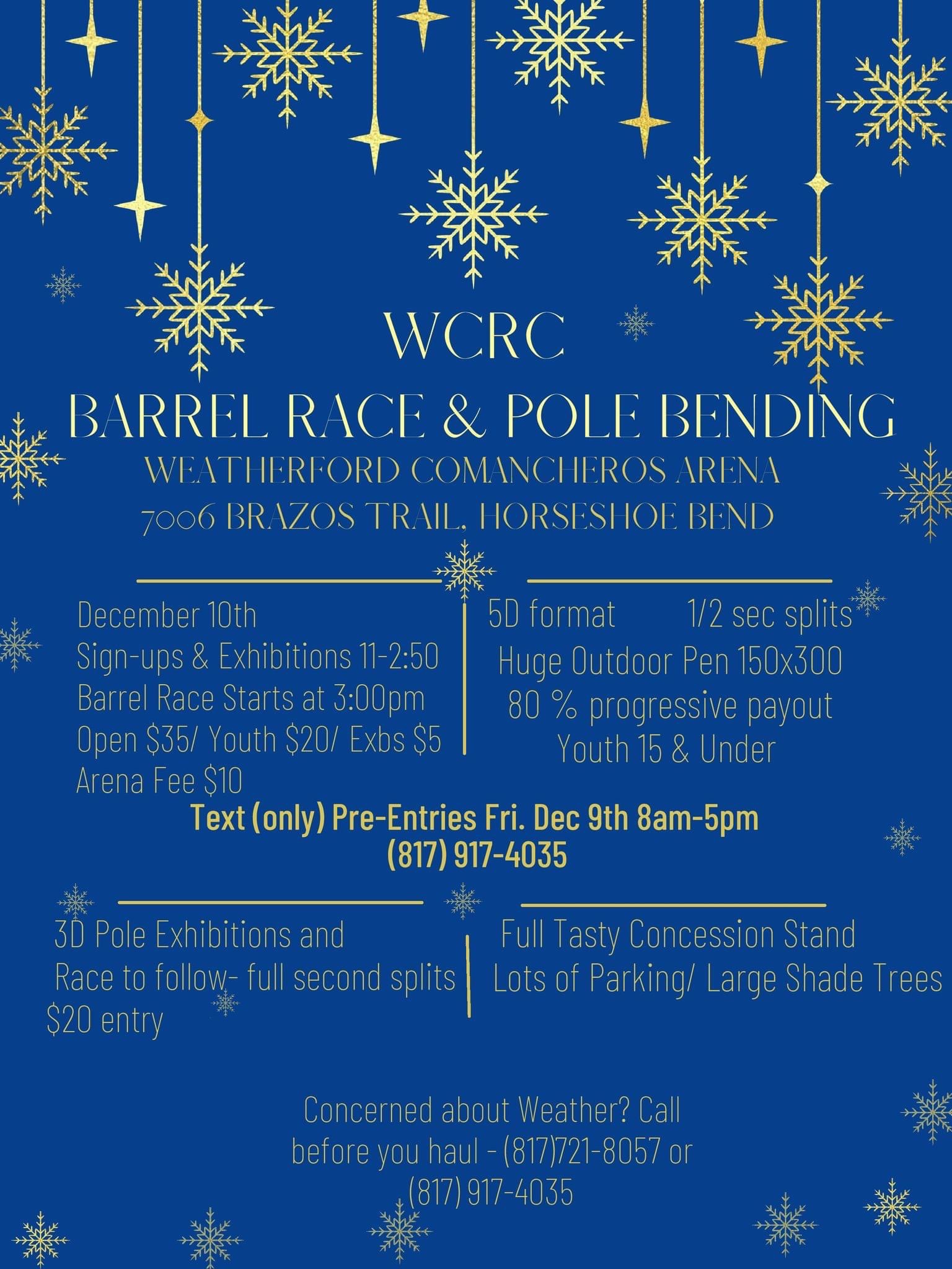 WCRC Barrel Race & Pole Bending