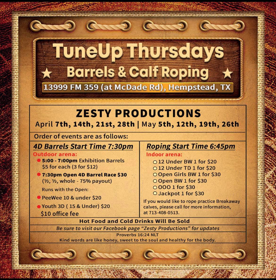 TuneUp Thursday Open 4D