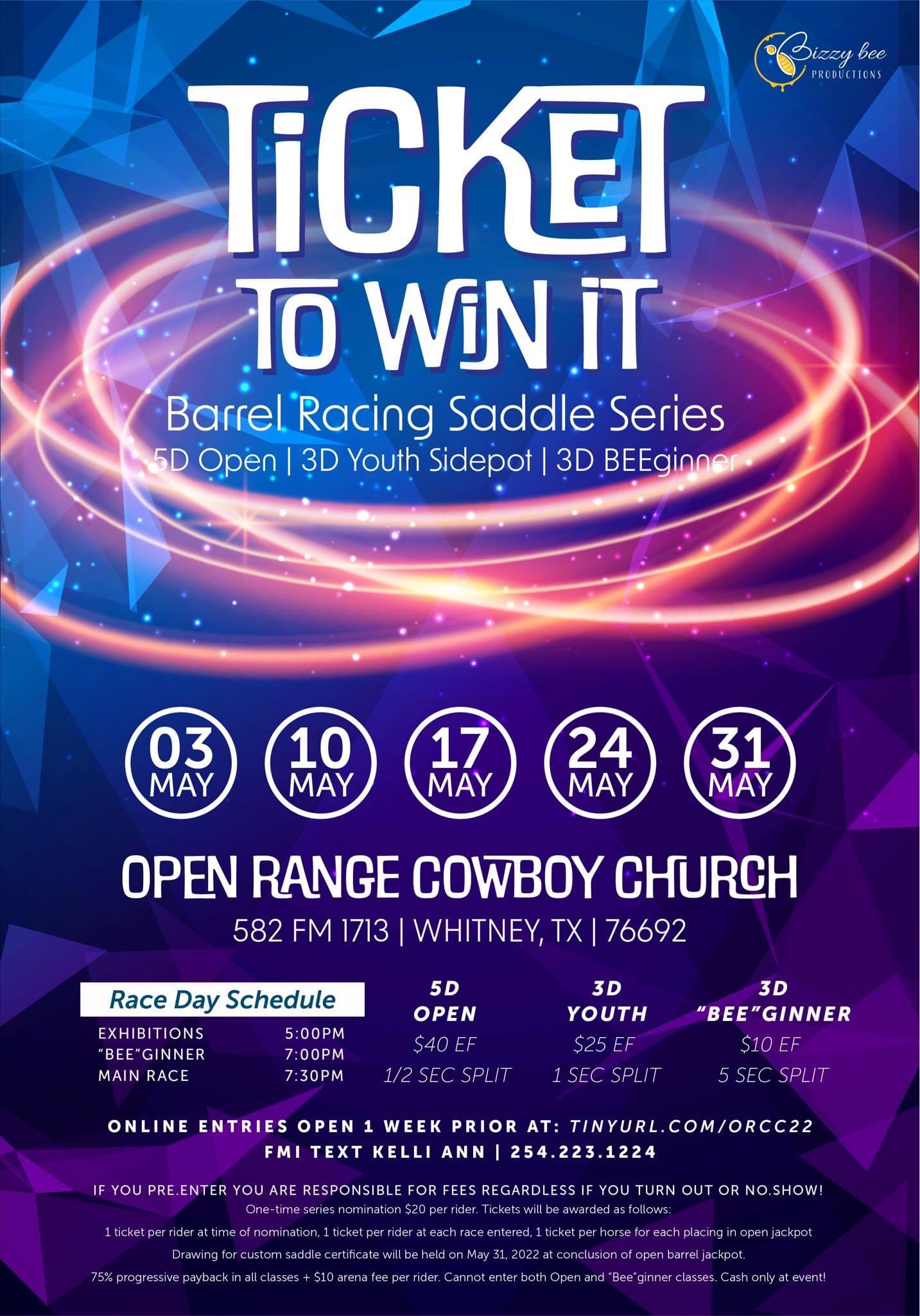 Ticket To Win It Saddle Series