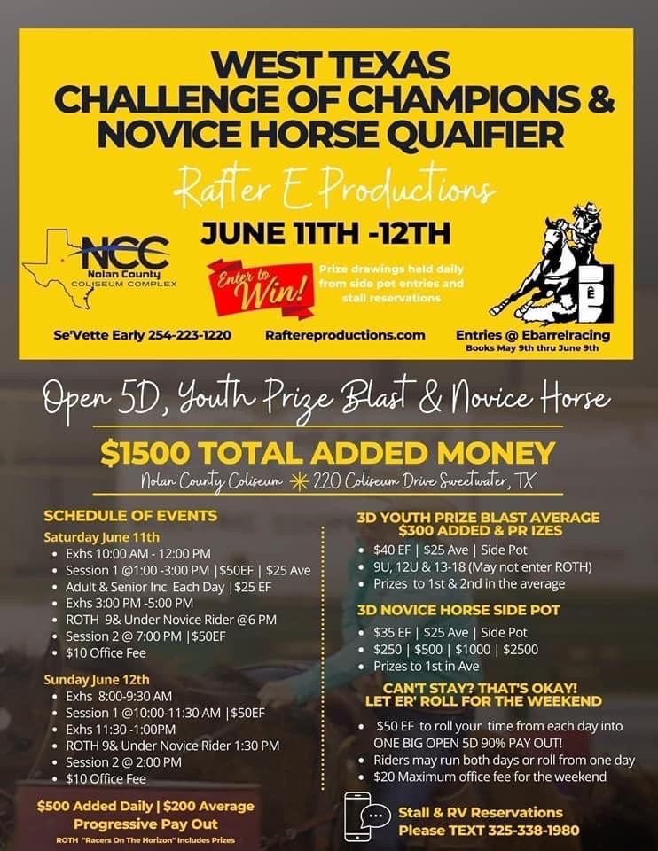 West TX Challenge of Champions & Novice Horse Qualifier