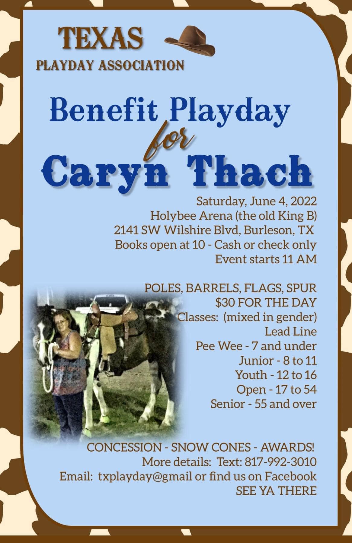 Caryn Thach Benefit Playday