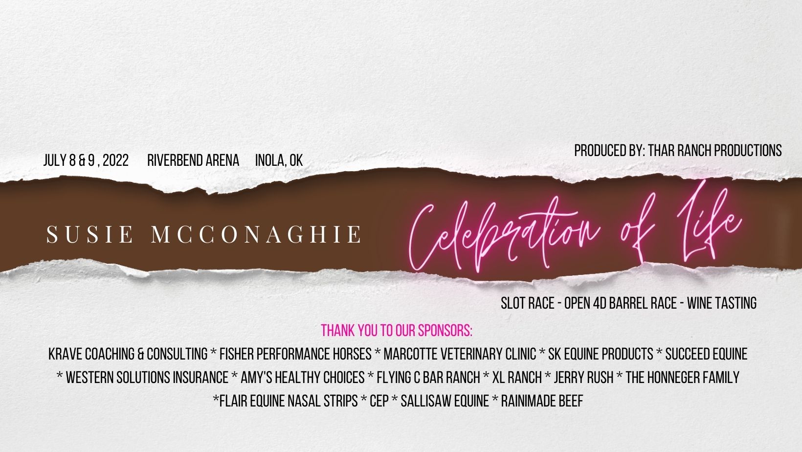 Susie McConaghie Celebration of Life 