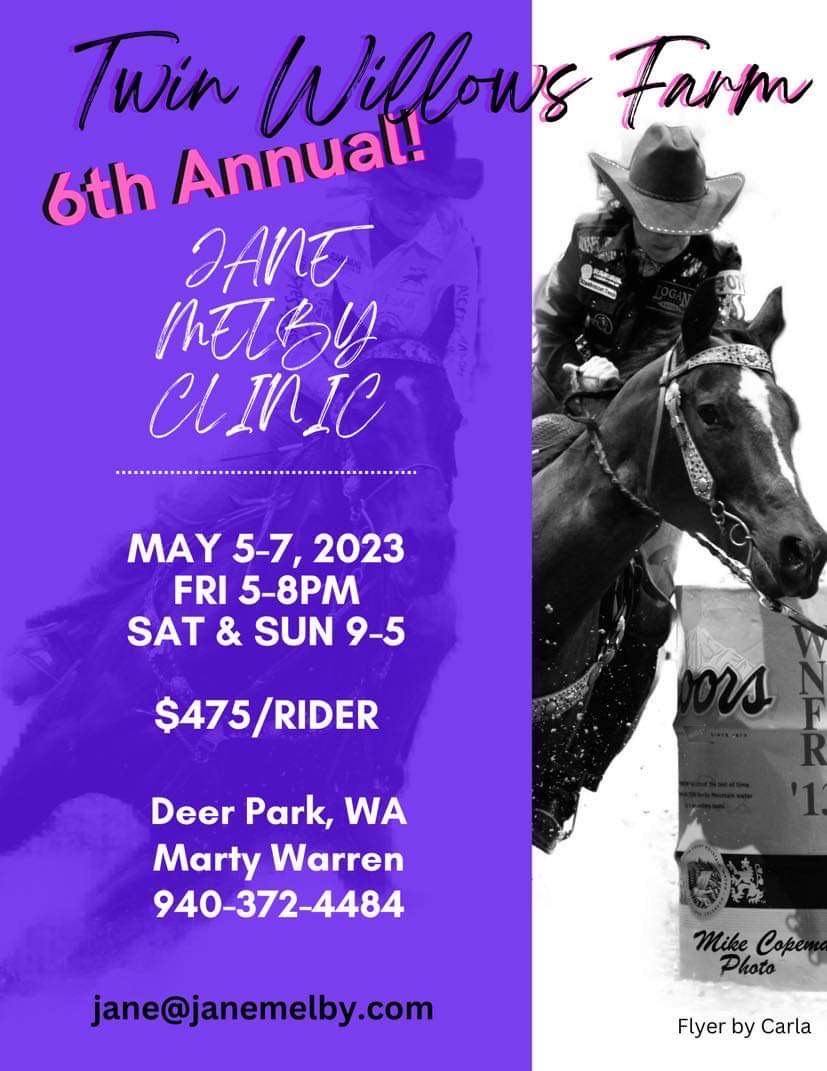 Jane Melby Barrel Racing Clinic Deer Park, WA