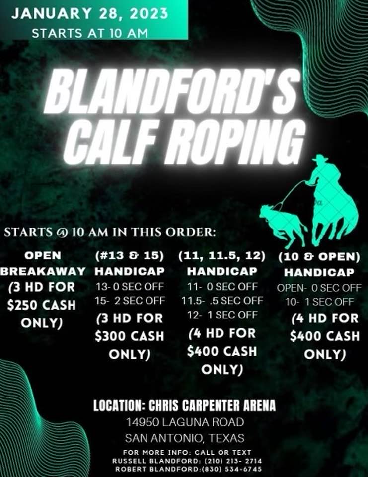Blandford's Calf Roping