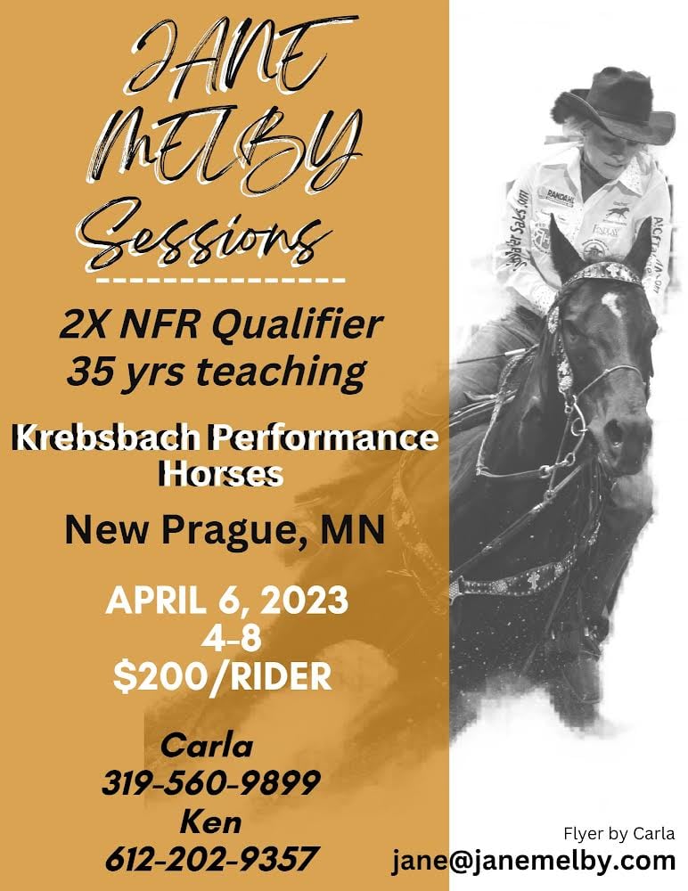 Jane Melby Barrel Racing Session 