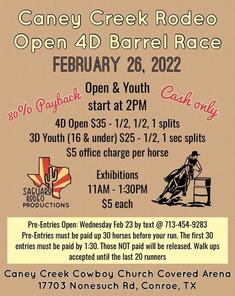 Caney Creek Rodeo Open 4D