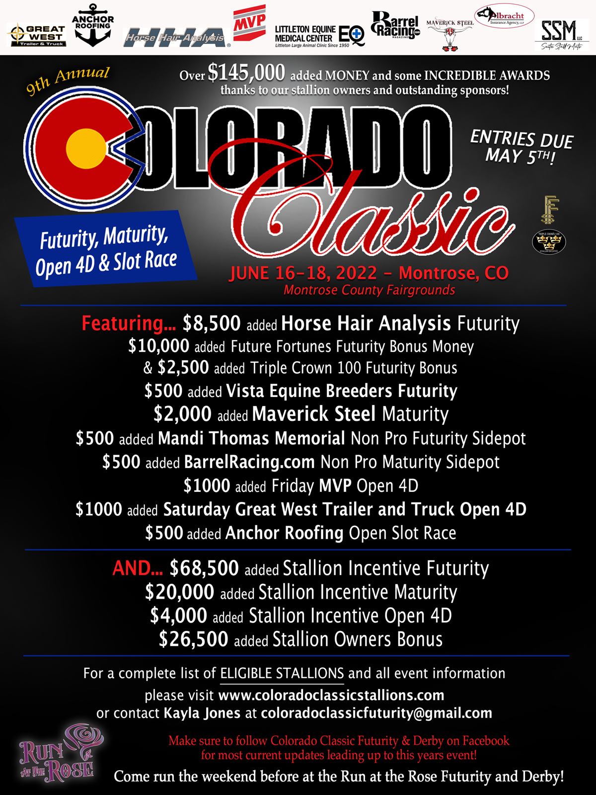 Colorado Classic Futurity, Maturity  / Breeders Challenge Futurity Regional Qualifier