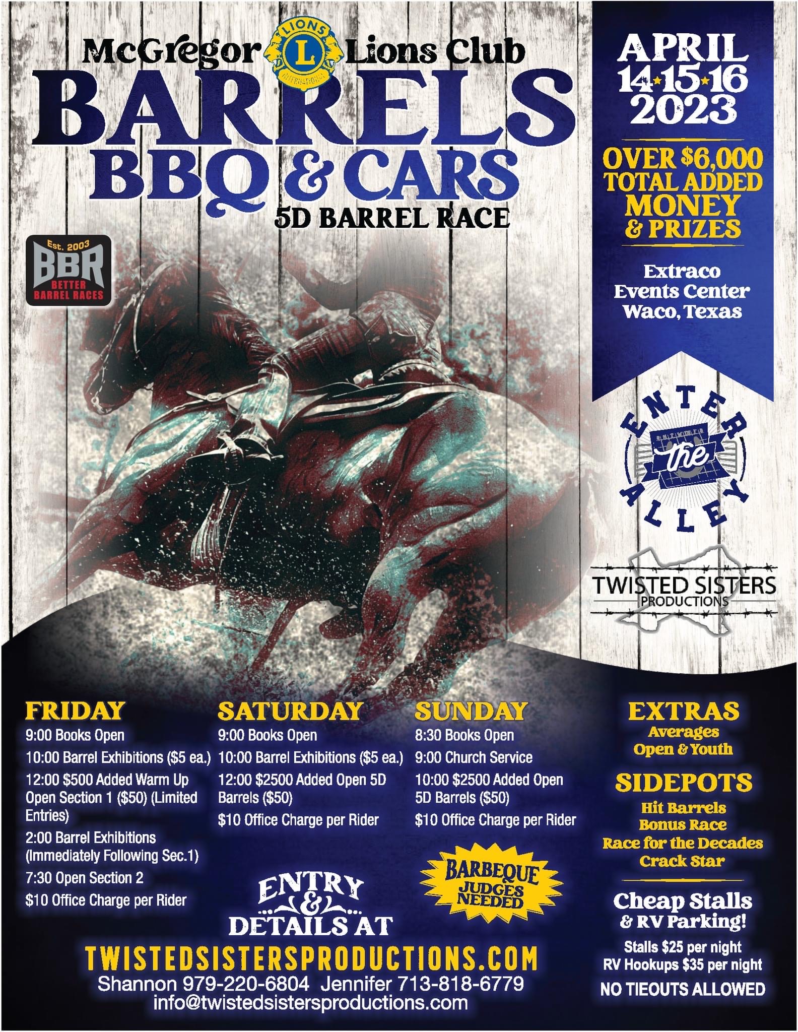 McGregor Lions Club Barrels, BBQ & Cars