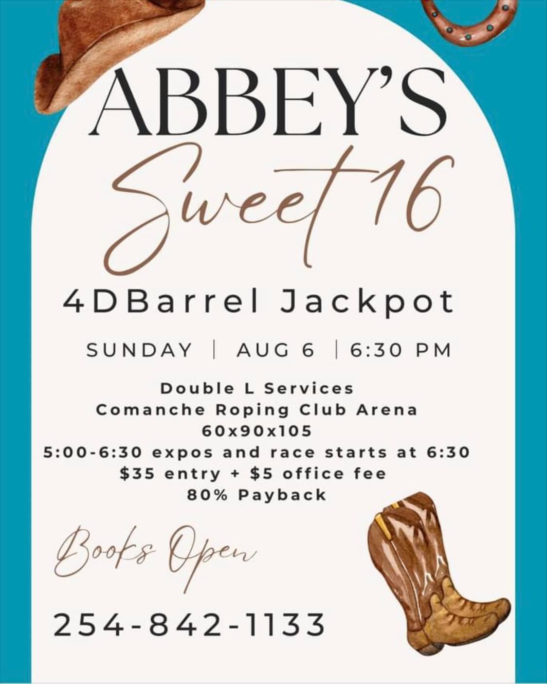 Abbey's Sweet 16 Jackpot