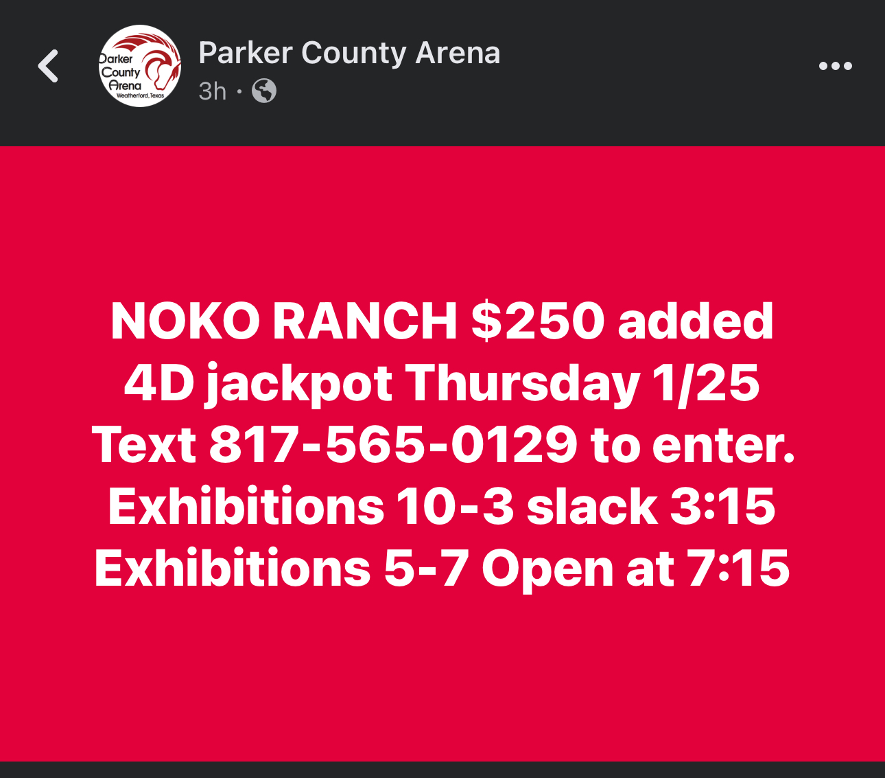 NOKO Ranch Open 4D