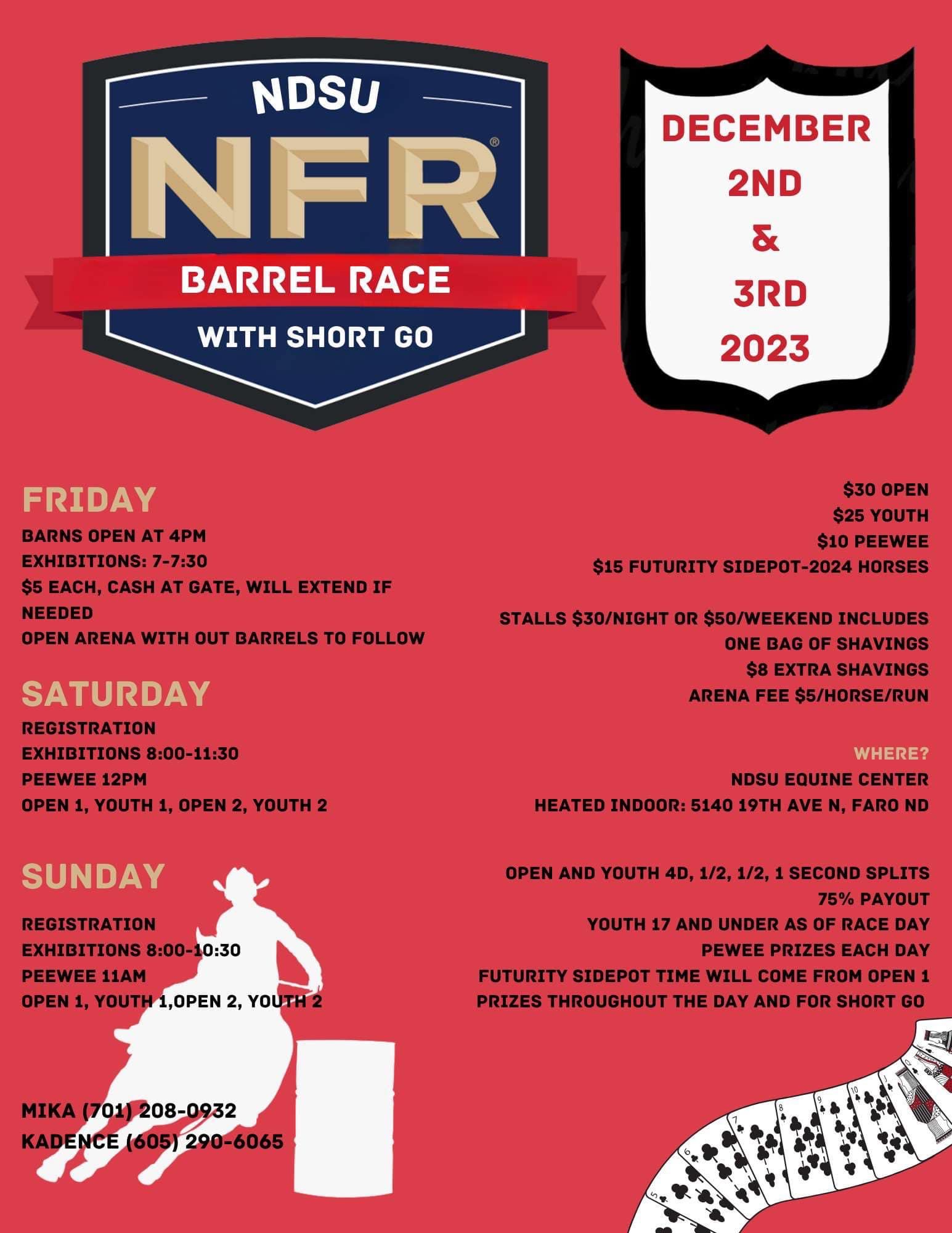 NDSU NFR Barrel Race 