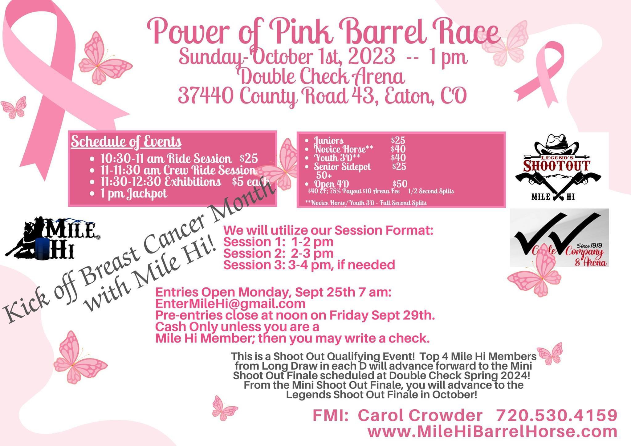 Power of Pink Barrel Race