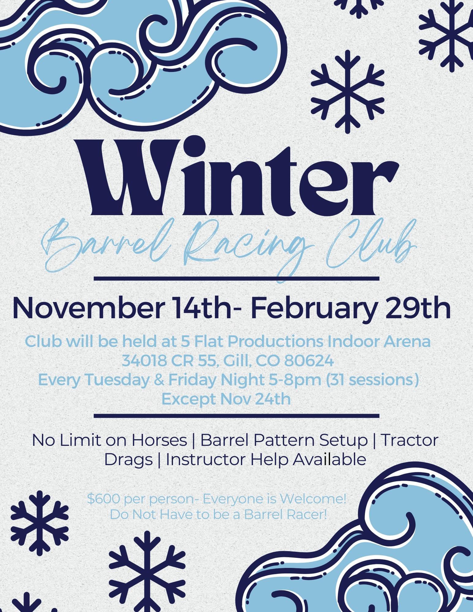 Winter Barrel Racing Club