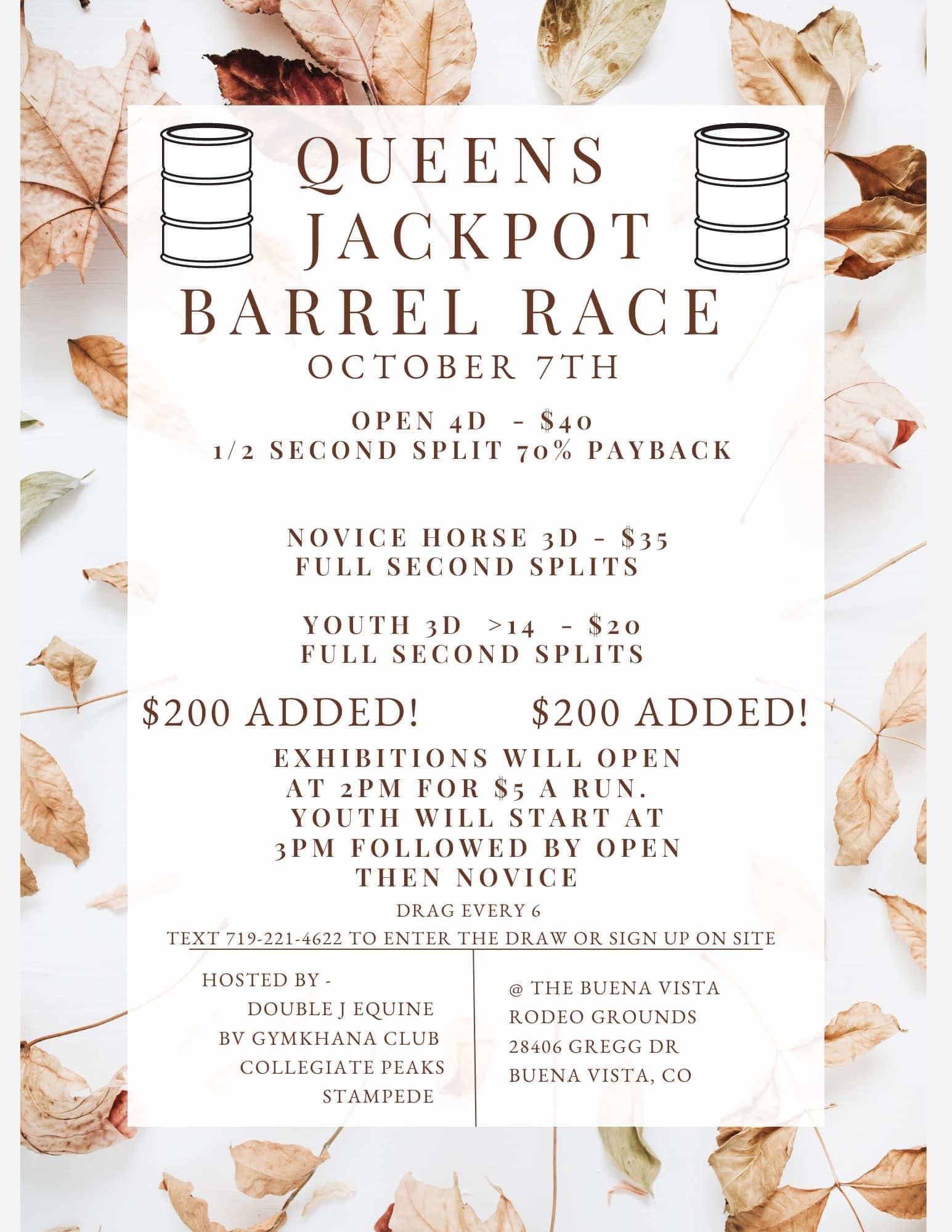 Queens Jackpot Barrel Race