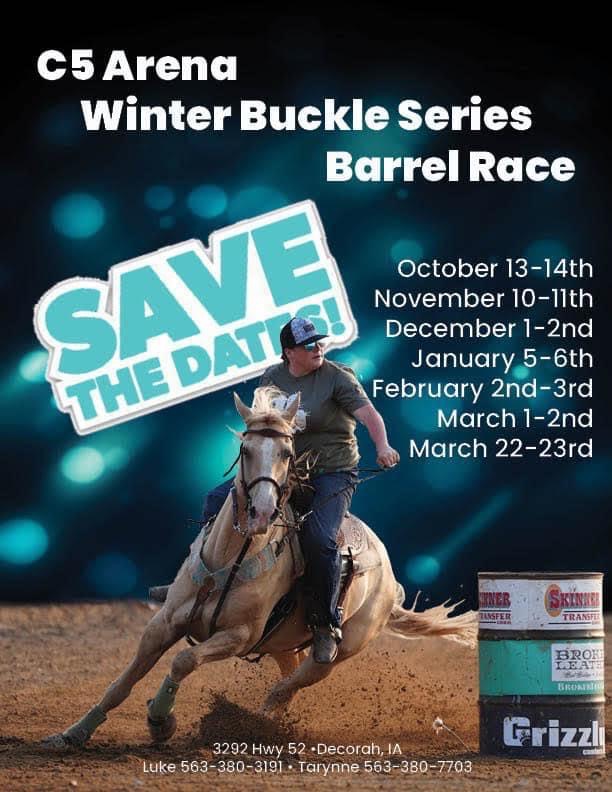 C5 Arena Winter Buckle Series Barrel Race