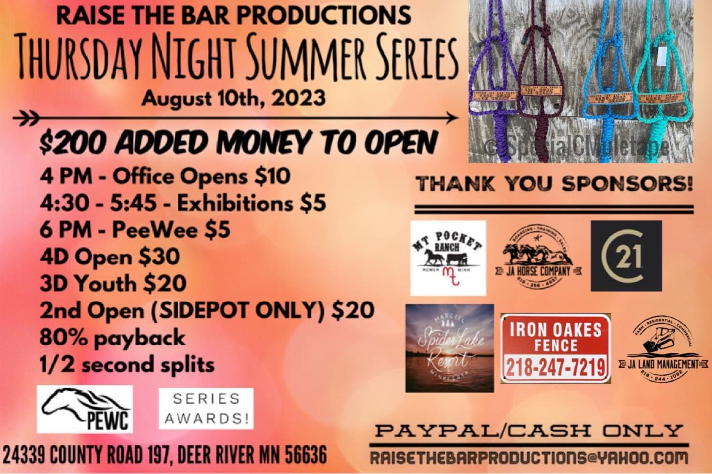 Raise The Bar Productions Reschedule Date