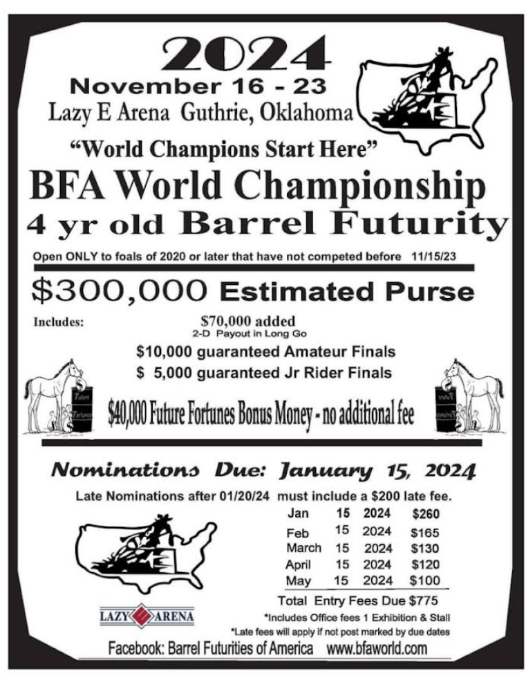 BFA World Championship Barrel Futurity