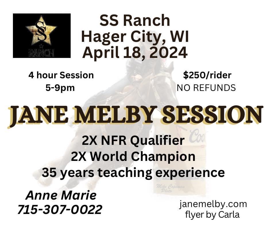 Jane Melby Barrel Racing Clinic