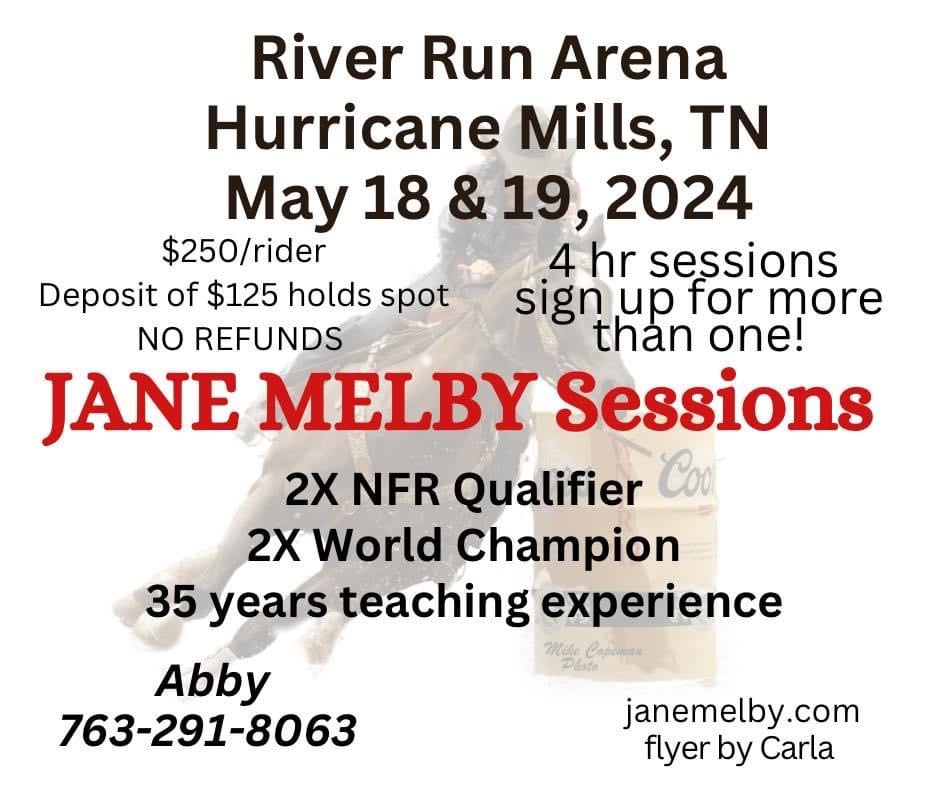 Jane Melby Barrel Racing Clinic